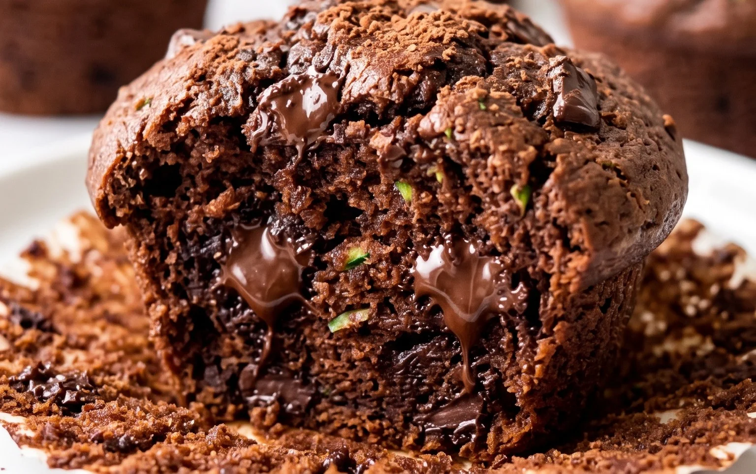 Chocolate Zucchini Muffins